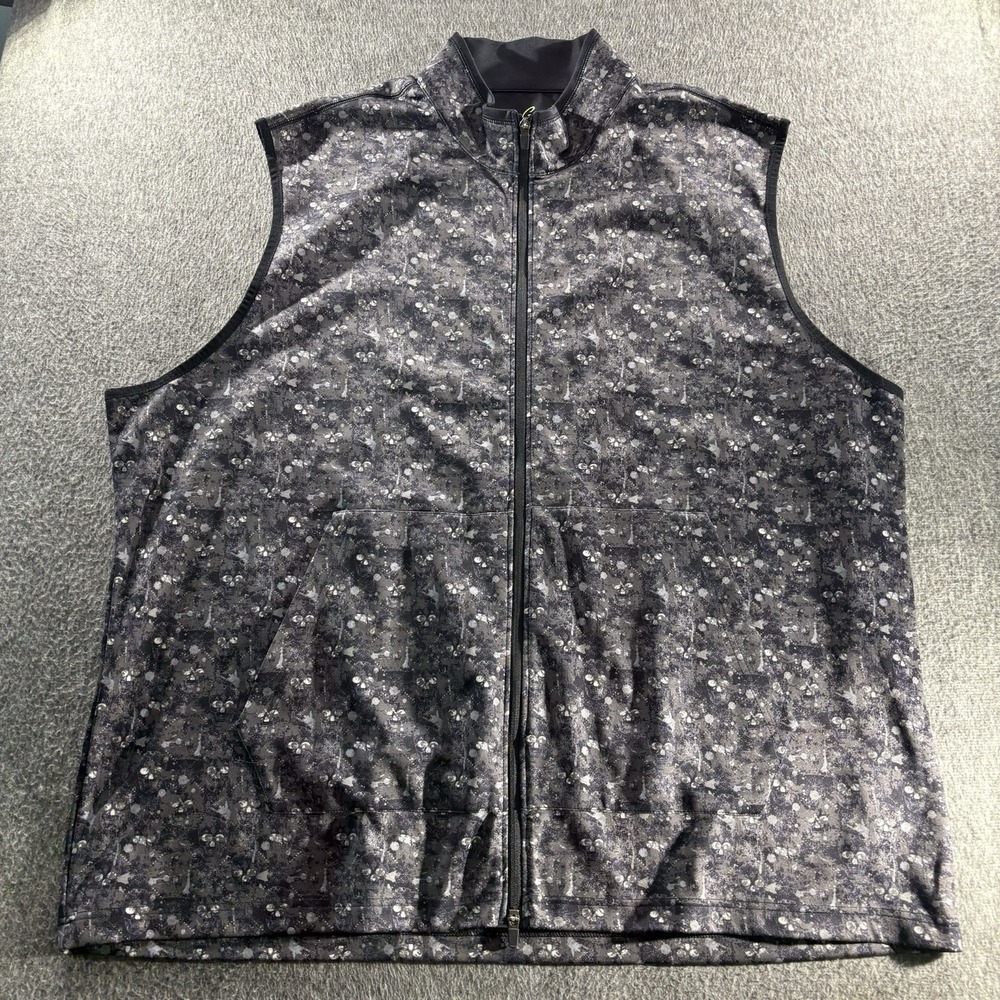 Robert Graham PARAGON Performance Fleece Zip Up Skull Vest 4XLT